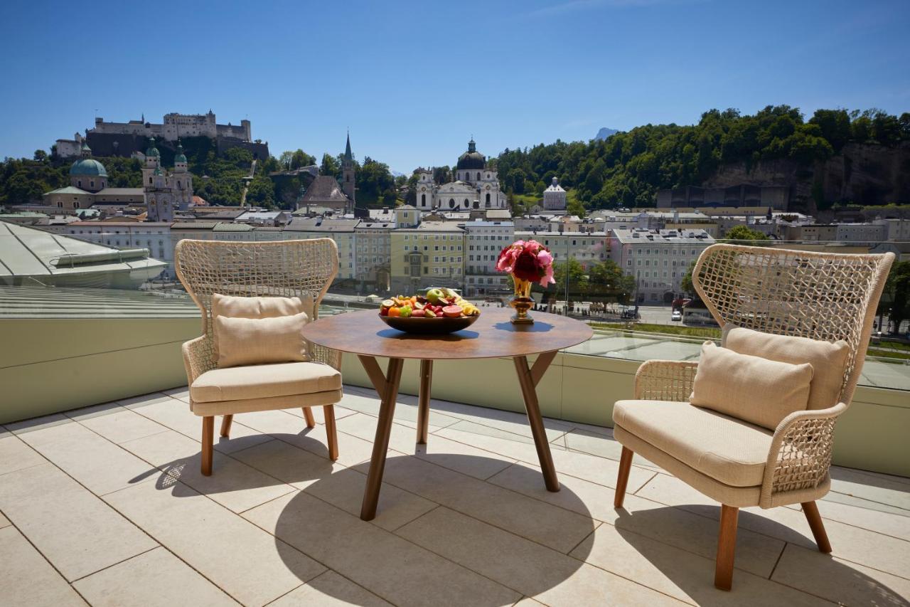 Hotel Sacher Salzburg Bagian luar foto View from the rooftop terrace