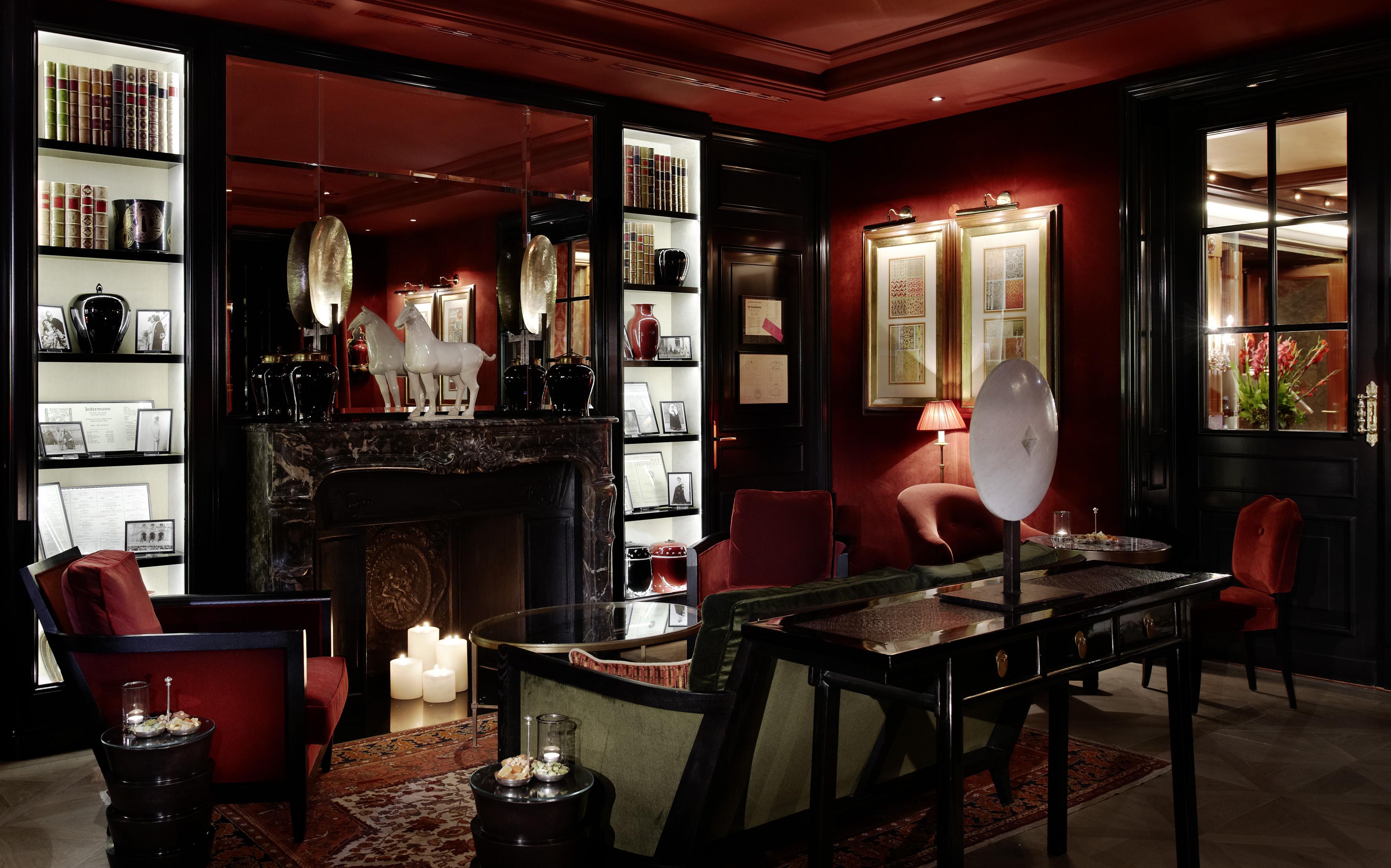 Hotel Sacher Salzburg Interior foto The Library